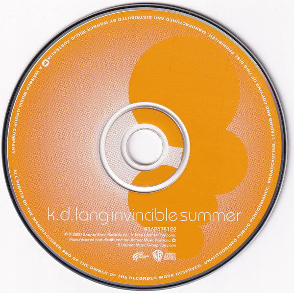 k.d. lang : Invincible Summer (CD, Album)