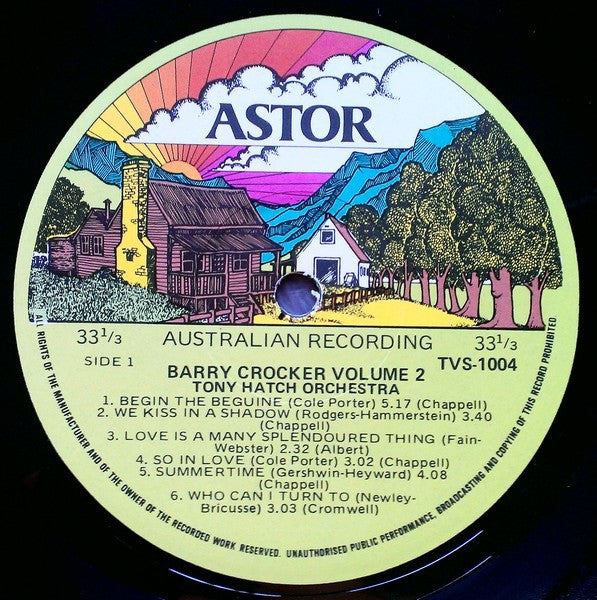 Barry Crocker With Tony Hatch Orchestra : Barry Crocker Volume 2 (LP, Gat)