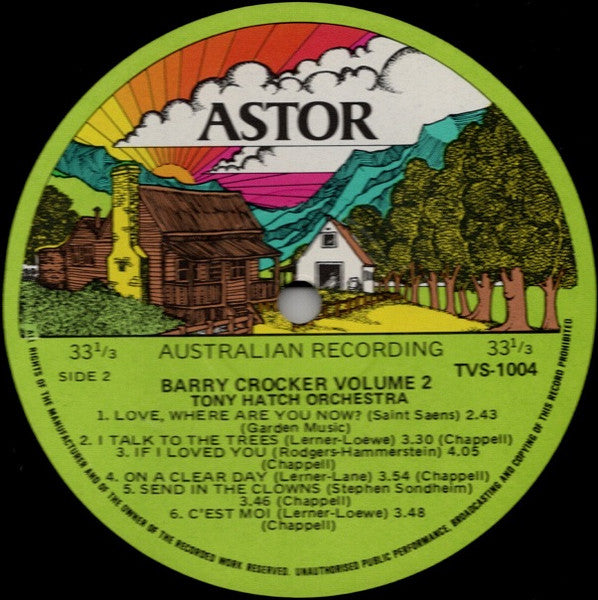 Barry Crocker With Tony Hatch Orchestra : Barry Crocker Volume 2 (LP, Gat)