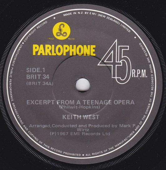 Keith West : Excerpt From A Teenage Opera (7", Single, RE)