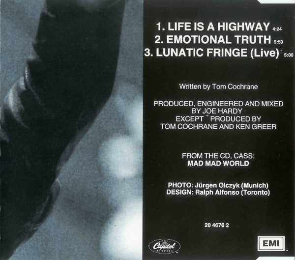 Tom Cochrane : Life Is A Highway (CD, Maxi)