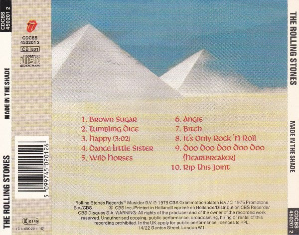 The Rolling Stones : Made In The Shade (CD, Comp, RE)