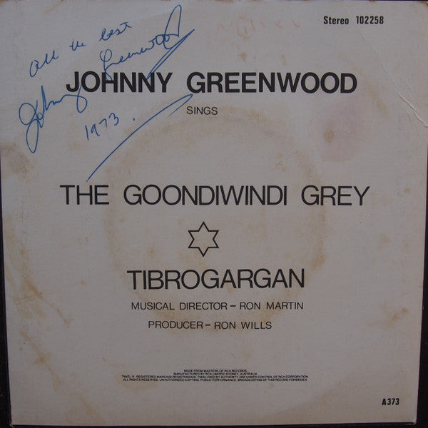 Johnny Greenwood : The Goondiwindi Grey (7", Single)