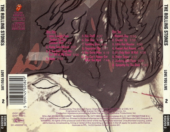 The Rolling Stones : Love You Live (2xCD, Album, RE)