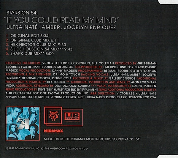 Stars On 54 : Ultra Naté, Amber, Jocelyn Enriquez : If You Could Read My Mind (CD, Single)