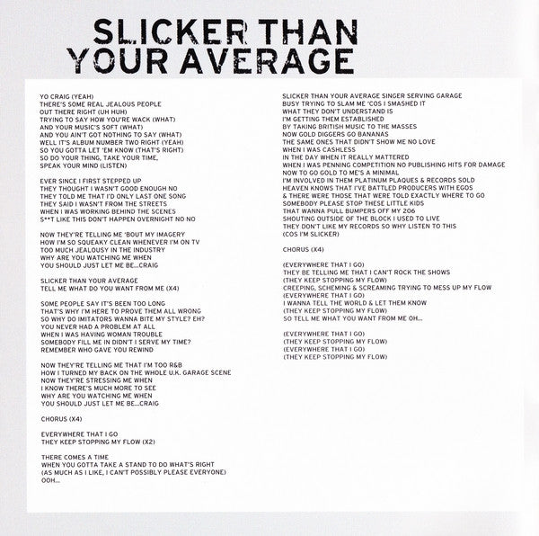 Craig David : Slicker Than Your Average (CD, Album)