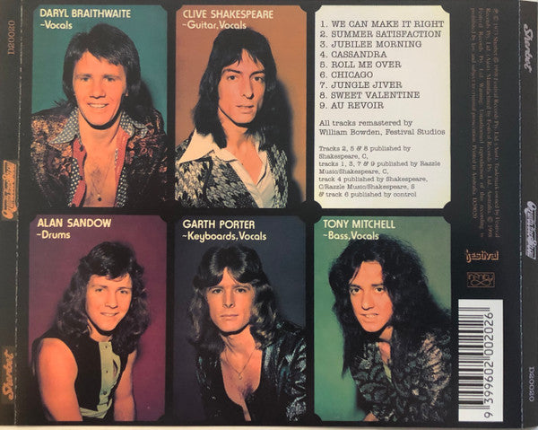 Sherbet : On With The Show (CD, Album, RE, RM)