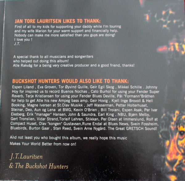 J. T. Lauritsen & The Buckshot Hunters : Make A Better World (CD, Album)