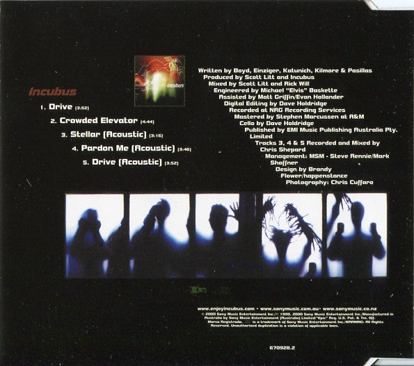 Incubus (2) : Drive (CD, Single)