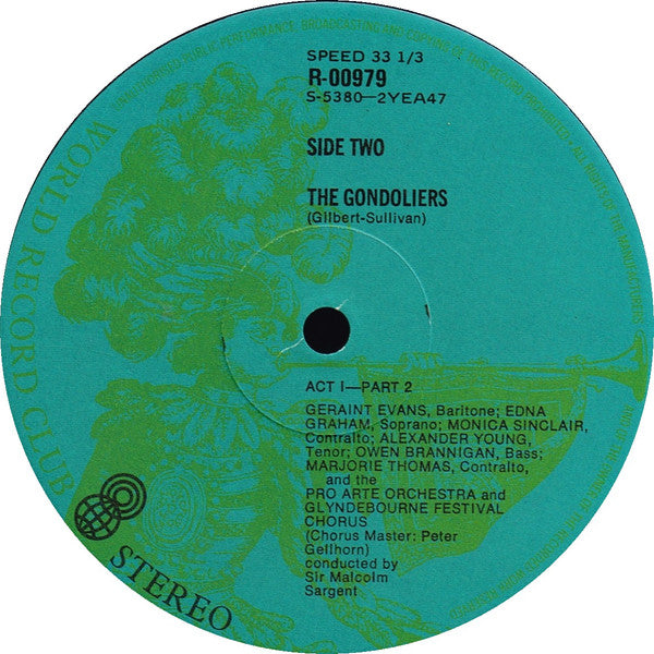 Gilbert & Sullivan : The Gondoliers (2xLP, Album, Club, RE)
