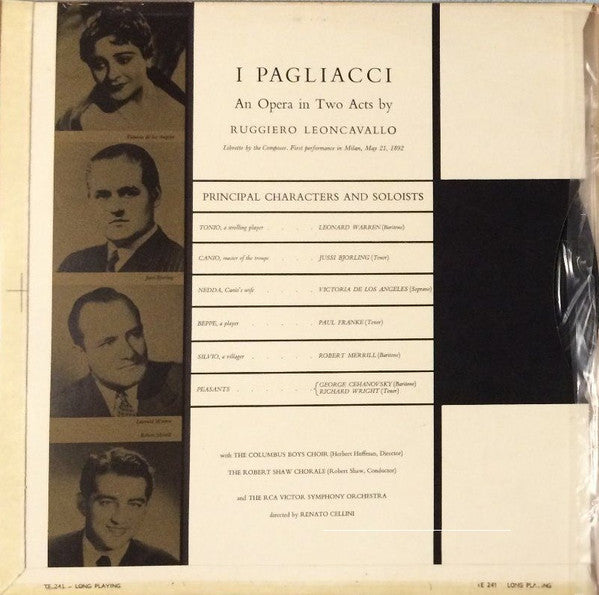Ruggiero Leoncavallo : I Pagliacci (2xLP, Album, Mono, Club, Gat)