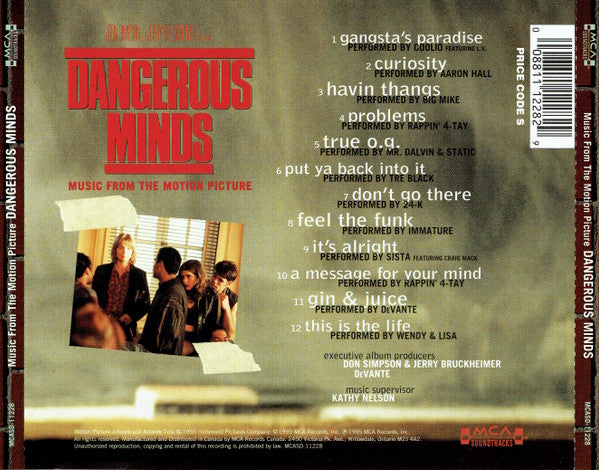 Various : Dangerous Minds (Music From The Motion Picture) (CD, Album, Comp)