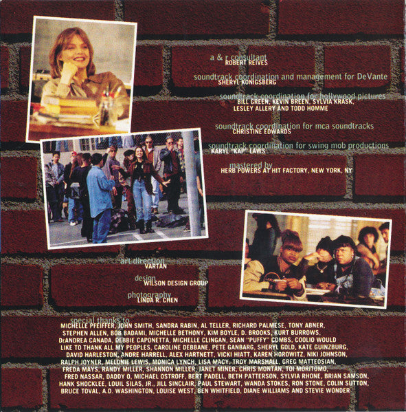 Various : Dangerous Minds (Music From The Motion Picture) (CD, Album, Comp)