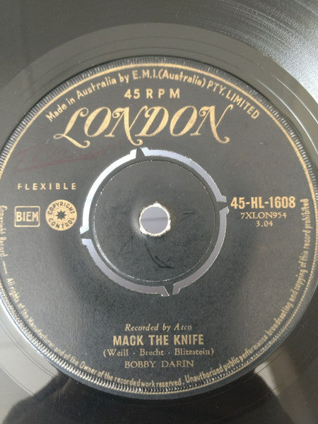 Bobby Darin : Mack The Knife (7", Single)