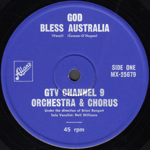 GTV-9 Orchestra & Choir : God Bless Australia (7", Single)