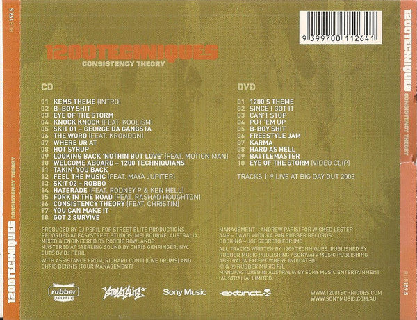 1200 Techniques : Consistency Theory (CD, Album + DVD)