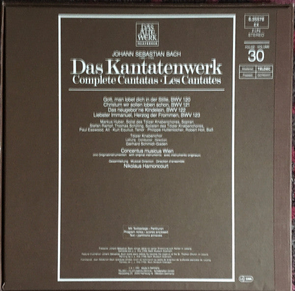 Joh:Sebast: Bach* : Das Kantatenwerk  Complete Cantatas| BWV 120-123) Vol. 30 (2xLP + Box)