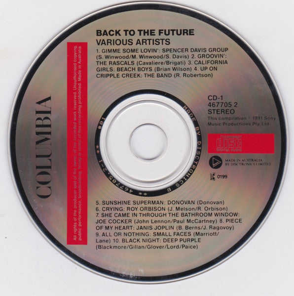 Glenn A. Baker : Glenn A. Baker's Back To The Future (The Album) (2xCD, Comp)