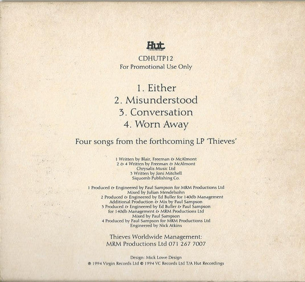 Thieves (2) : Thieves (CD, Promo, Smplr)