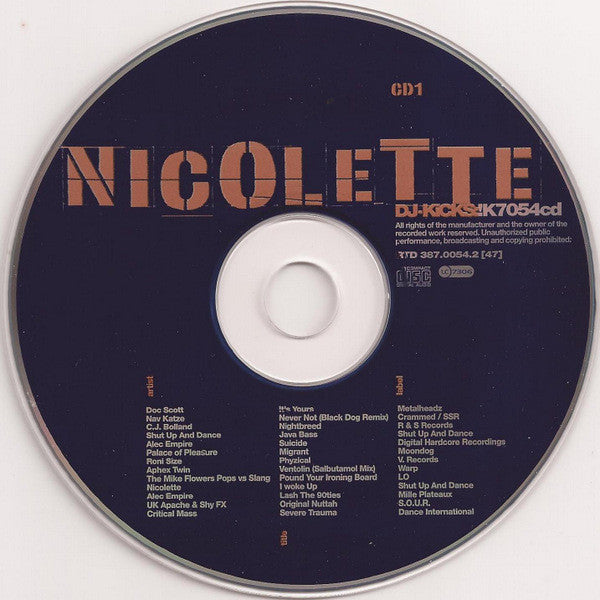 Nicolette : DJ-Kicks (2xCD, Mixed)