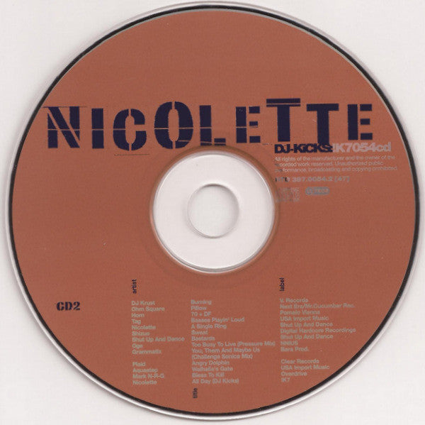 Nicolette : DJ-Kicks (2xCD, Mixed)
