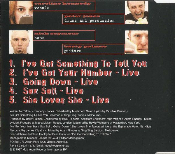 Deadstar : I've Got Something To Tell You (CD, Single)