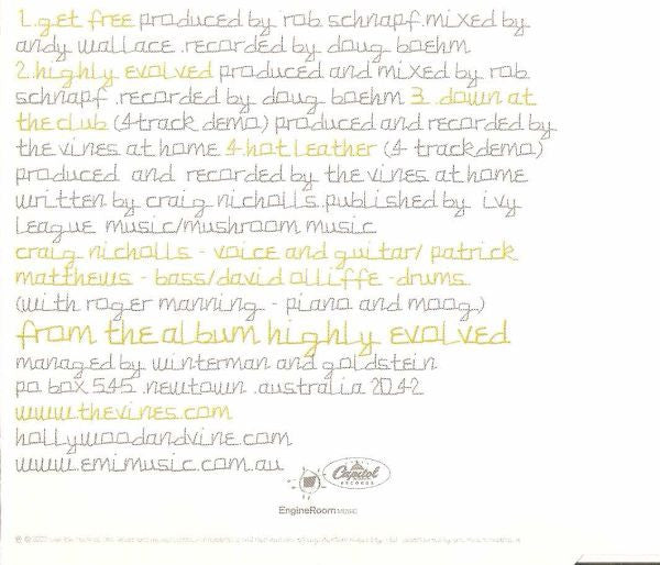 The Vines : Get Free (CD, Single)