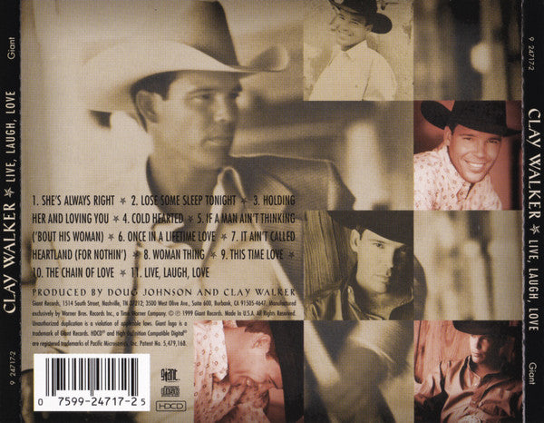 Clay Walker : Live, Laugh, Love (HDCD, Album)