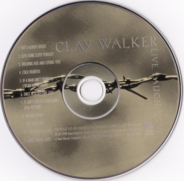 Clay Walker : Live, Laugh, Love (HDCD, Album)