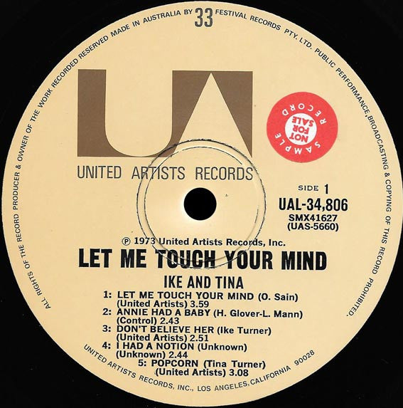 Ike & Tina Turner : Let Me Touch Your Mind (LP, Album)