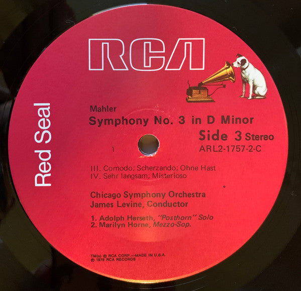 Levine* Conducts Mahler*, Chicago Symphony Orchestra, James Levine (2), Chicago Symphony Chorus / Glen Ellyn Children's Chorus, Marilyn Horne : Symphony No. 3 In D Minor (2xLP + Box)