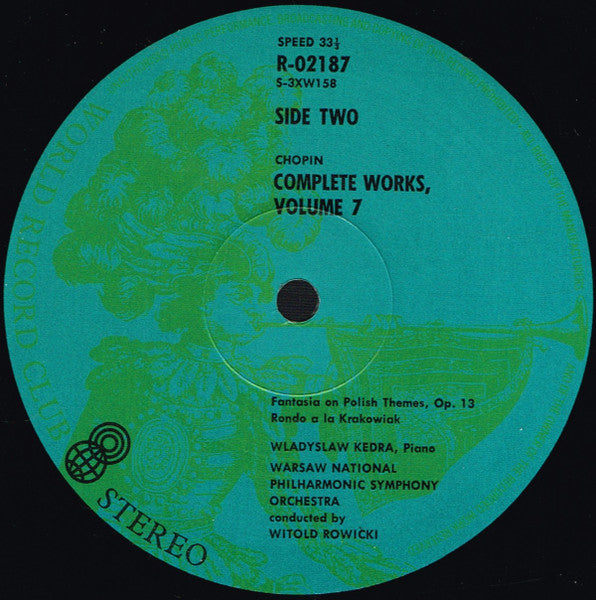 Frédéric Chopin : The Complete Works Of Frederic Chopin Volume 7 (LP, Album, Club)