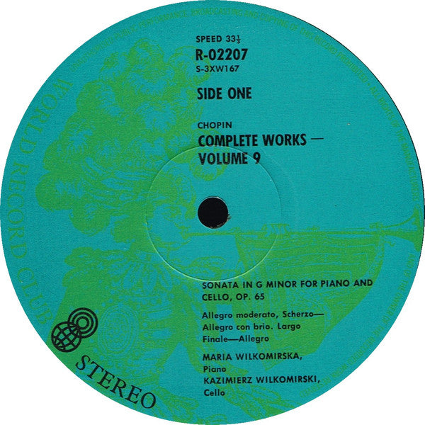 Frédéric Chopin : The Complete Works Of Frederic Chopin Volume 9 (LP, Album, Club)