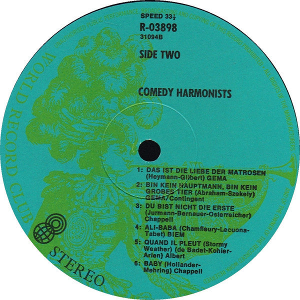 Comedian Harmonists : The Comedy Harmonists (2xLP, Comp, Mono, Club)