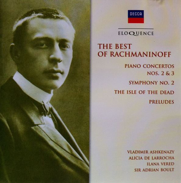 Sergei Vasilyevich Rachmaninoff - Vladimir Ashkenazy, Alicia De Larrocha, Ilana Vered and Sir Adrian Boult : The Best Of Rachmaninov: Piano Concertos Nos. 2 & 3, Symphony No. 2, The Isle Of The Dead, Preludes (CD, Comp)