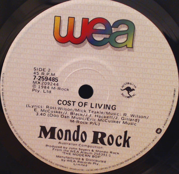 Mondo Rock : The Modern Bop (Remix) (7", pic)