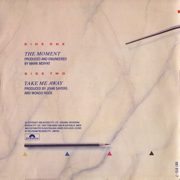 Mondo Rock : The Moment (7", Ltd, pic)