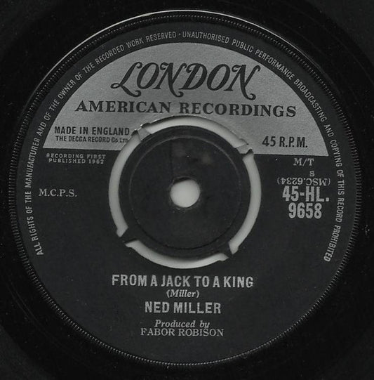 Ned Miller : From A Jack To A King (7", Single)
