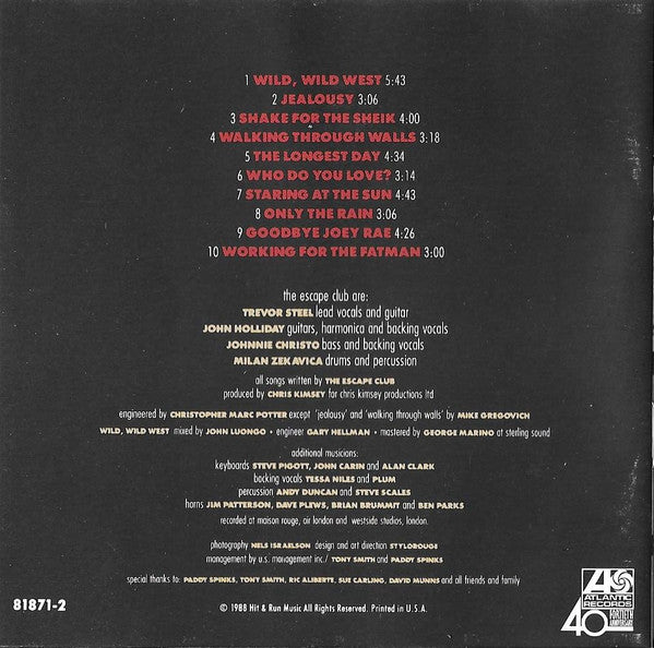 The Escape Club : Wild Wild West (CD, Album)