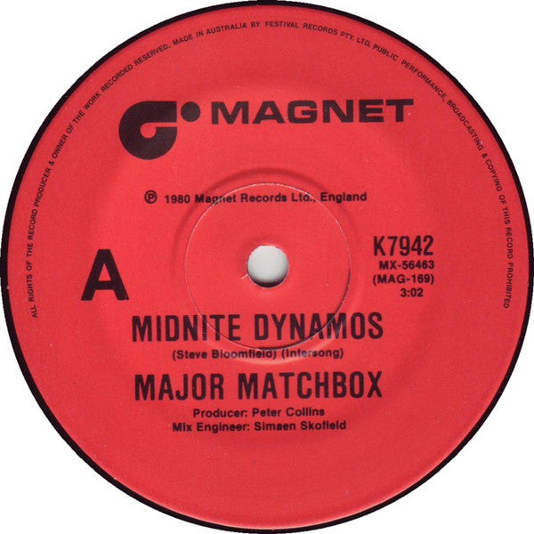 Major Matchbox* : Midnite Dynamos (7")