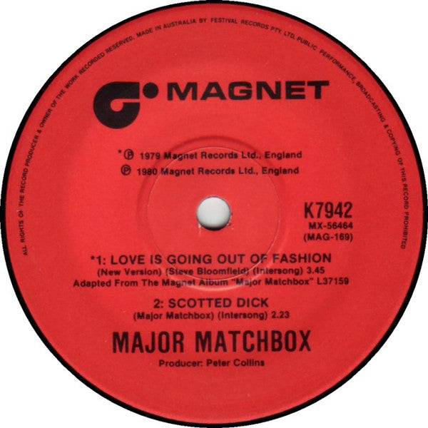 Major Matchbox* : Midnite Dynamos (7")