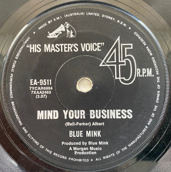 Blue Mink : The Banner Man (7", Single, Mono)