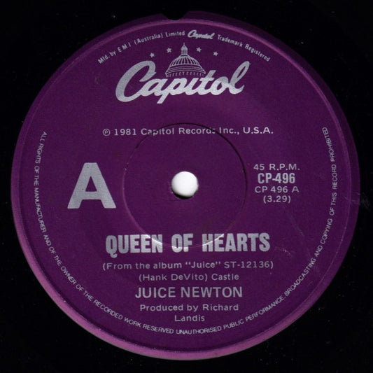 Juice Newton : Queen Of Hearts (7", Single)