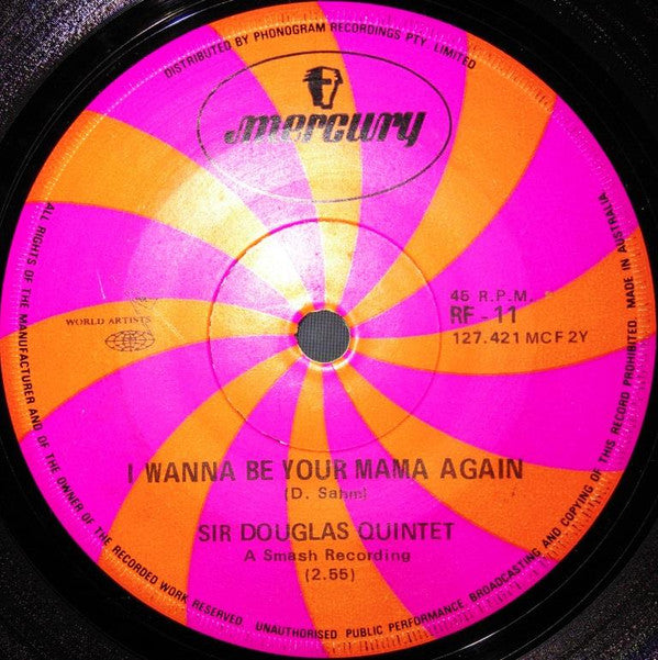 Sir Douglas Quintet : Mendocino (7", Single)