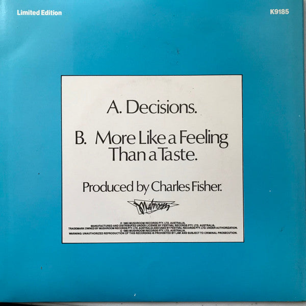 The Expression : Decisions (7", Single, Ltd)