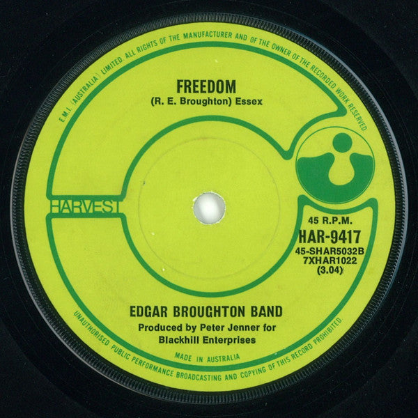 Edgar Broughton Band* : Apache Drop Out (7")