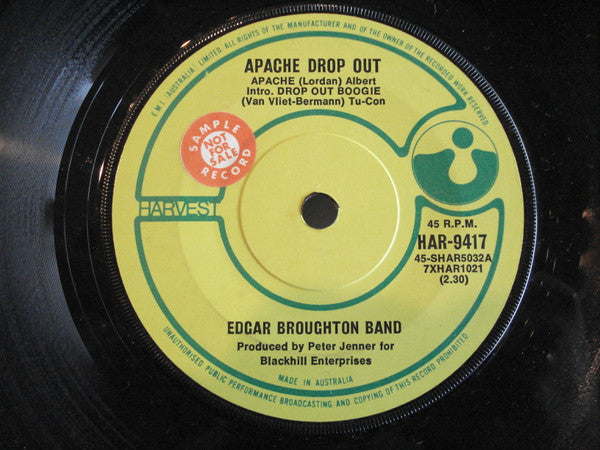 Edgar Broughton Band* : Apache Drop Out (7")