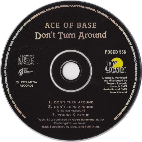 Ace Of Base : Don't Turn Around (CD, Single, Car)