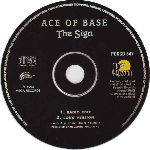 Ace Of Base : The Sign (CD, Single, Car)