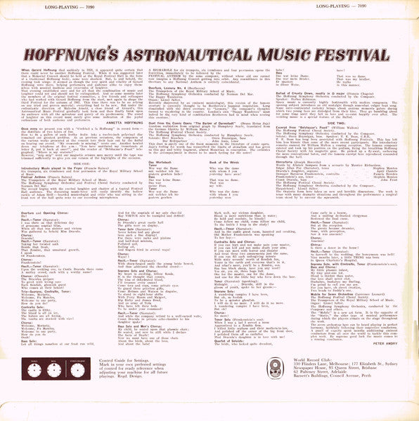 Gerard Hoffnung : Hoffnung's Astronautical Music Festival (LP, Album, Club)